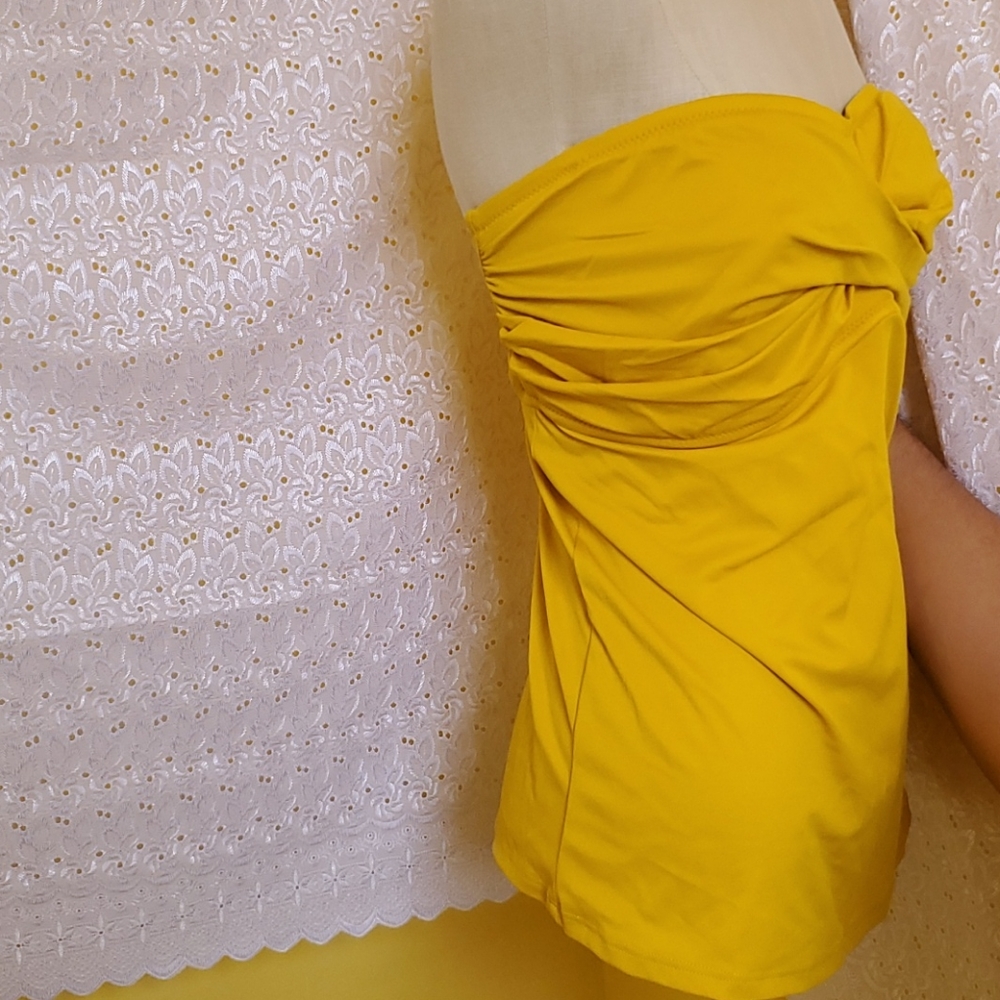 J. Crew Yellow Sleeveless Top - Picture 3 of 5